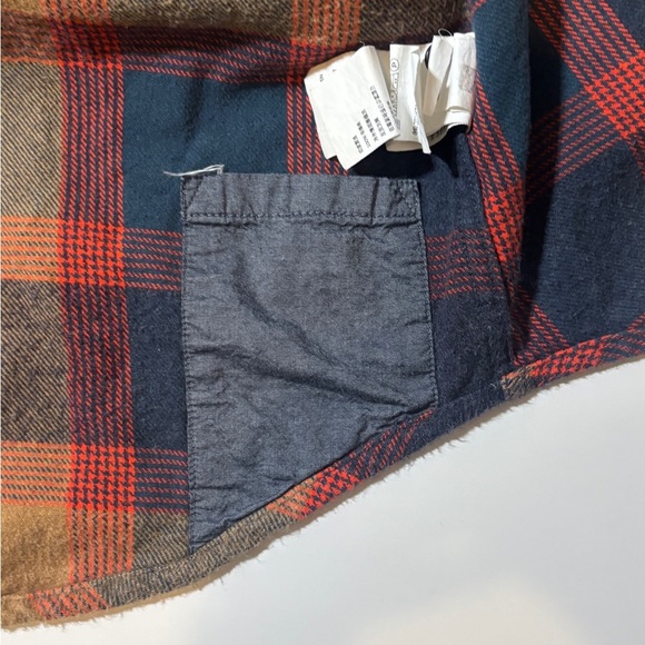Prana Golden Canyon Flannel Plaid Button Up Top Size S Hiking Bonfire Grunge - Picture 9 of 9